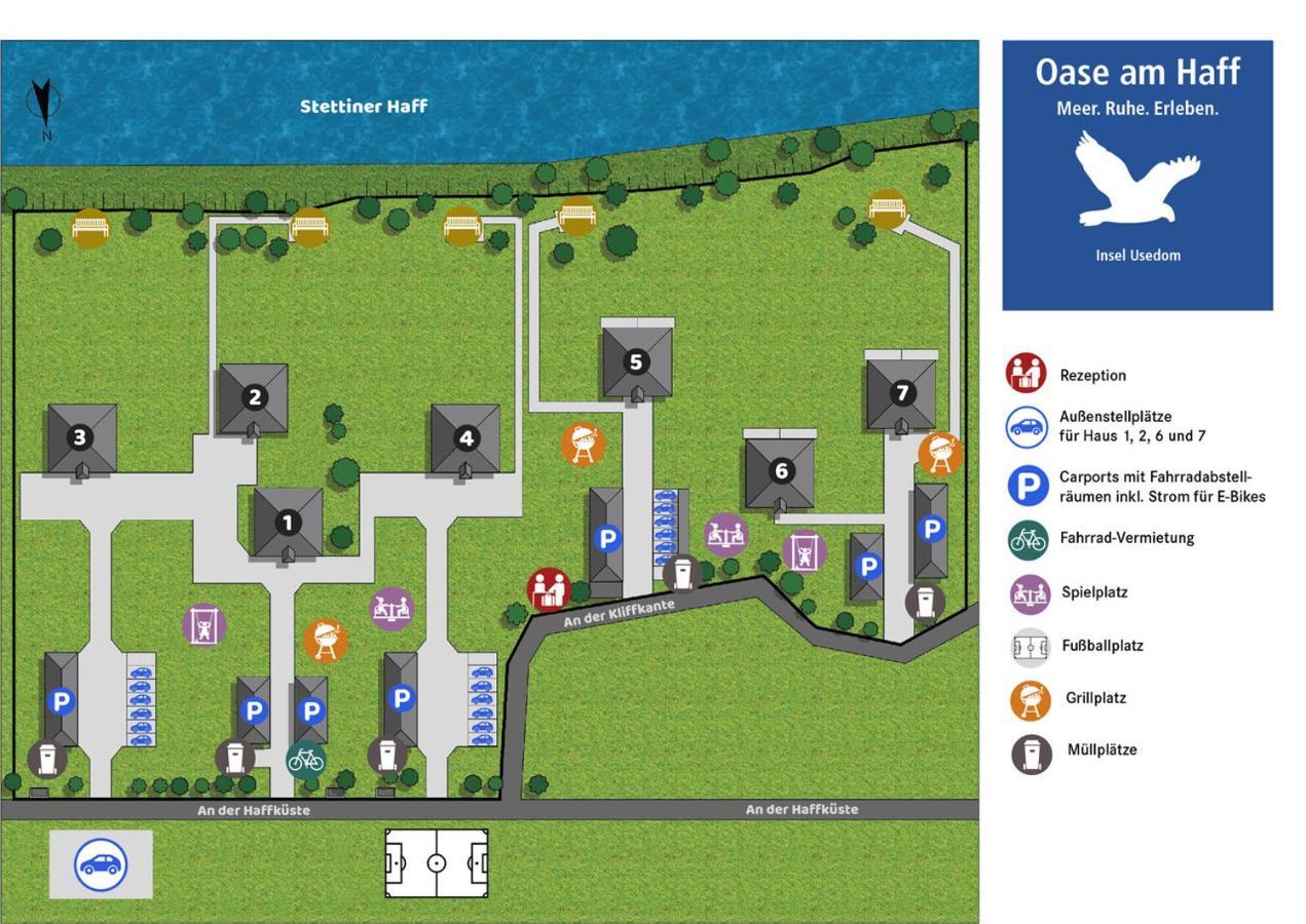 Appartement "Hafftraum" - Oase Am Haff Garz  ภายนอก รูปภาพ